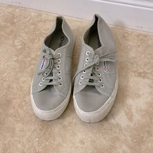 Superga Women's 2750 Cotu Canvas Lace-Up Sneakers Size 9.5